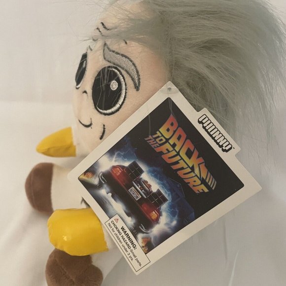 Back to The Future Doc Brown Plush TAGS Kidrobot 8" Phunny 35th Anniversary - Picture 2 of 6